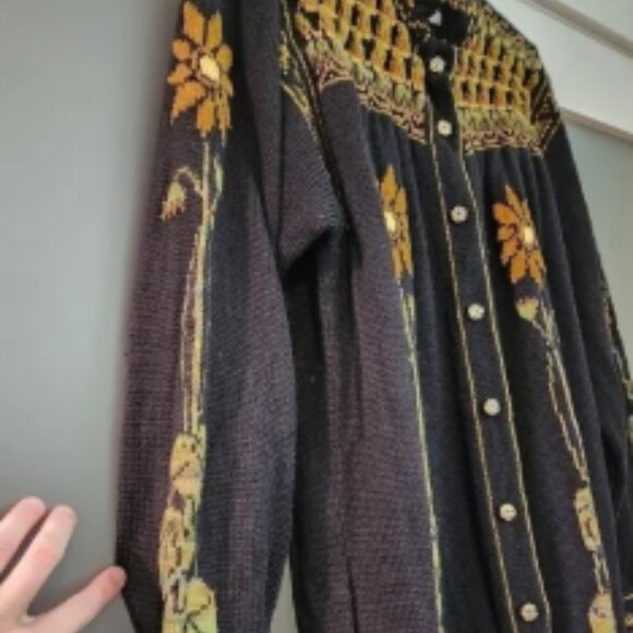 Vtg Maureen Goldie Designs 100% Pure Wool Sweater - Picture 5 of 6